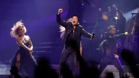 El artista puertoriqueño Chayanne durante el concierto en A Coruña El artista puertoriqueño Chayanne durante el concierto en A Coruña