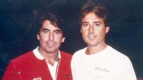 Matías Prats y Manolo Santana Matías Prats y Manolo Santana