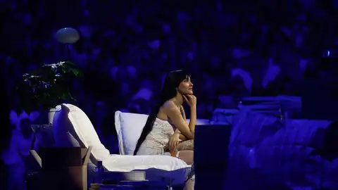 La cantante Aitana durante la presentación de su nuevo disco La cantante Aitana durante la presentación de su nuevo disco