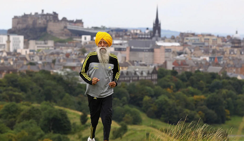 Fauja Singh en Edimburgo