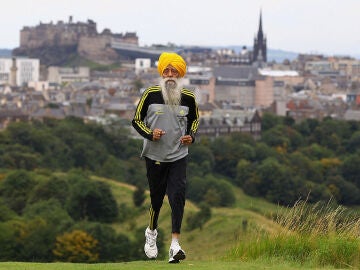 Fauja Singh en Edimburgo