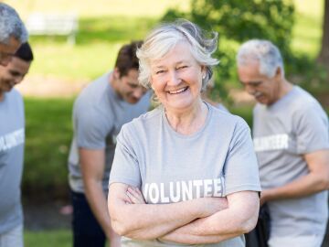 Personas mayores de voluntariado