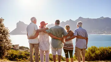 Personas mayores viajando Personas mayores viajando