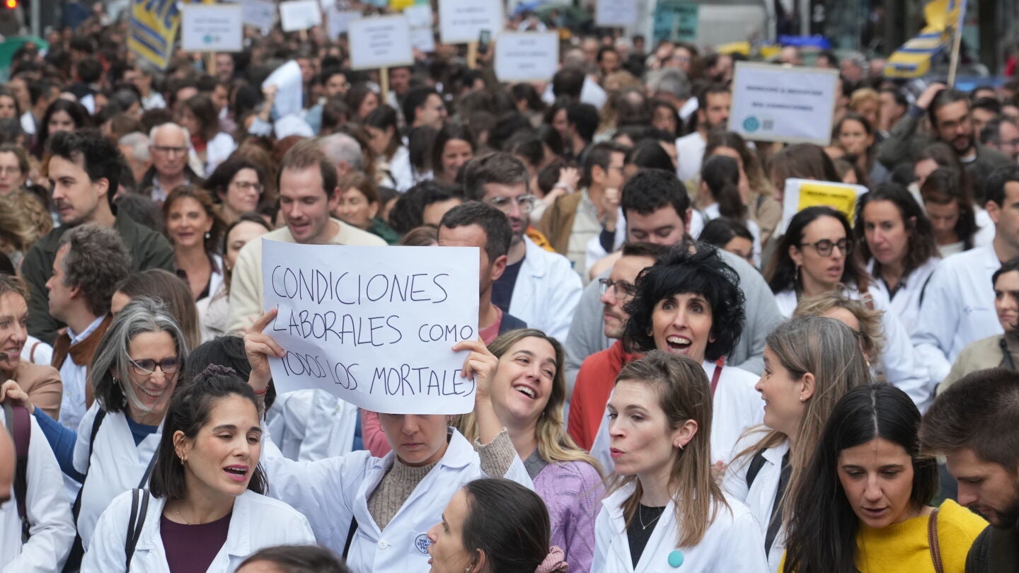 Protestas m&eacute;dicos