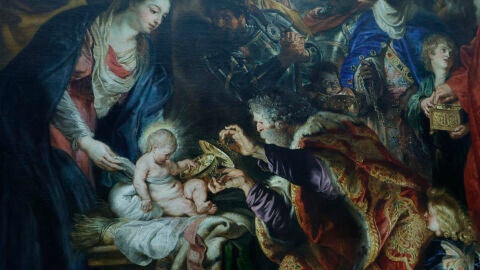 La adoraci&oacute;n de los magos de Rubens