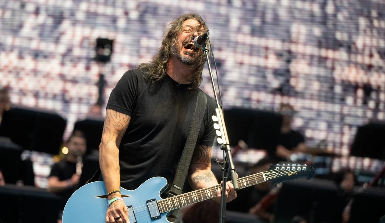 Foo Fighters durante un concierto