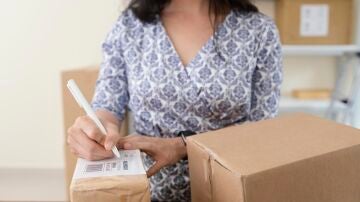 Etiquetas en paquetes de compra online