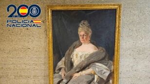 El cuadro de Joaqu&iacute;n Sorolla 'La Chata' recuperado, en una imagen facilitada por la Polic&iacute;a Nacional.