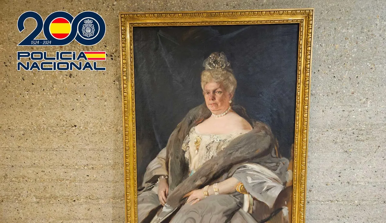 El cuadro de Joaquín Sorolla 'La Chata' recuperado, en una imagen facilitada por la Policía Nacional.