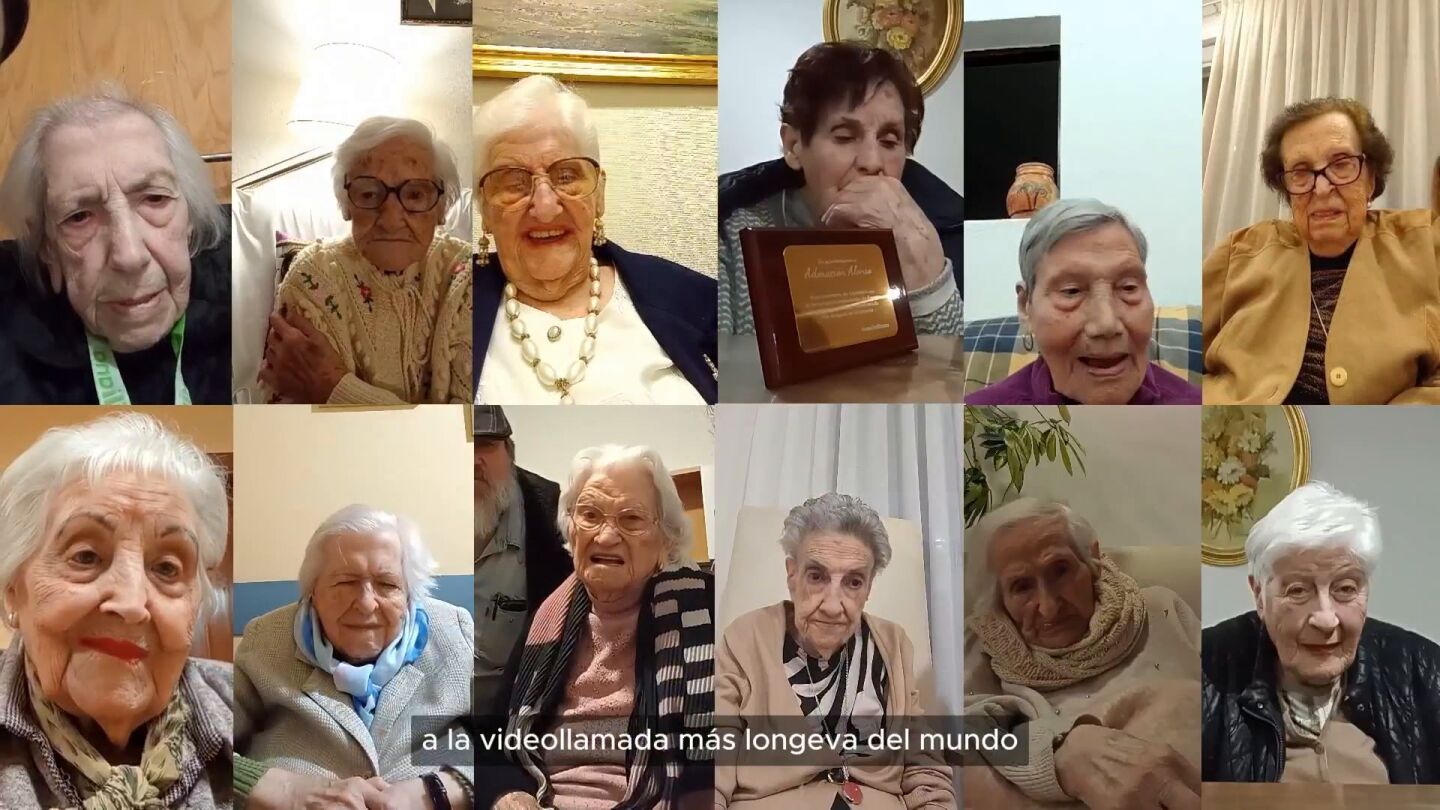 Videollamada centenarias
