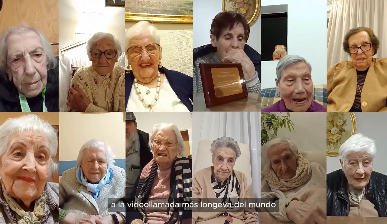 Videollamada centenarias