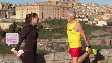 Juan L&oacute;pez, junto a Sandra Cavia