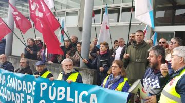 Manifestaci&oacute;n de pensionistas de la CIG en Santiago de Compostela