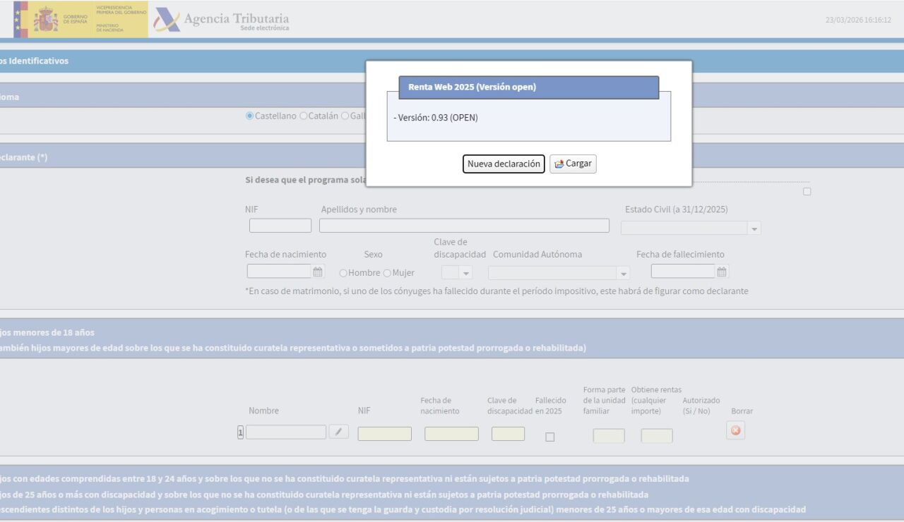 Simulador Renta 2025