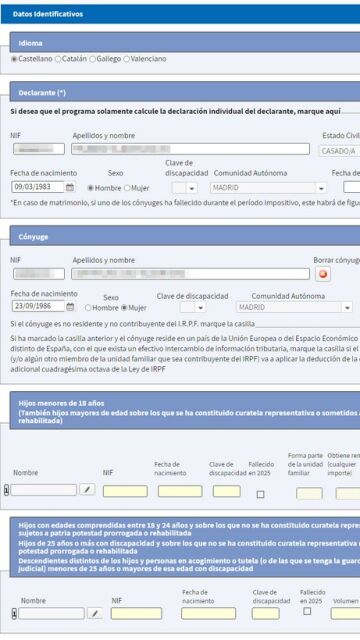 Simulador Renta 2025