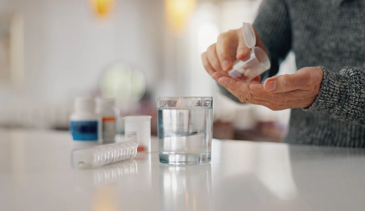 Persona tomando medicación