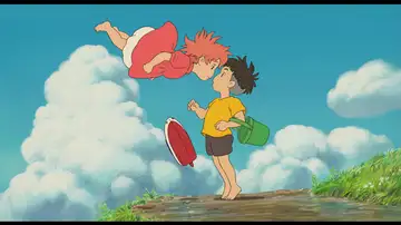 Vista de la película Ponyo en el acantilado Vista de la película Ponyo en el acantilado