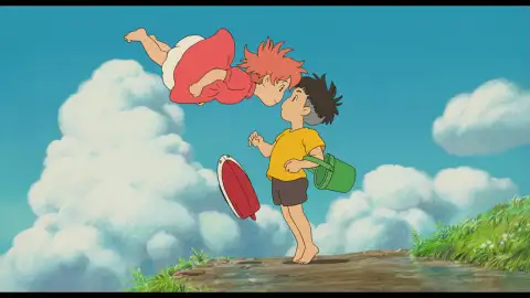 Vista de la película Ponyo en el acantilado Vista de la película Ponyo en el acantilado