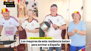 Una residencia de mayores de Alicante se vuelca con la selecci&oacute;n espa&ntilde;ola