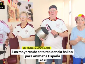 Una residencia de mayores de Alicante se vuelca con la selecci&oacute;n espa&ntilde;ola