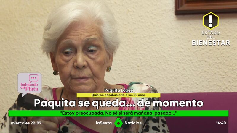 La Latina se moviliza contra la presión turística tras el aplazamiento del desahucio de Paquita, de 82 años