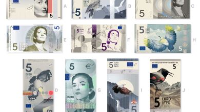 ¿Cómo serán los nuevos billetes de euro? El BCE pide tu opinión entre 10 diseños y tú puedes votar