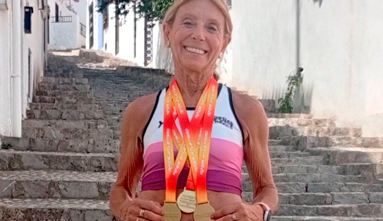 Pepi S&aacute;nchez (76 a&ntilde;os), tricampeona de Espa&ntilde;a de atletismo m&aacute;ster: "Empec&eacute; a hacer deporte con 58"