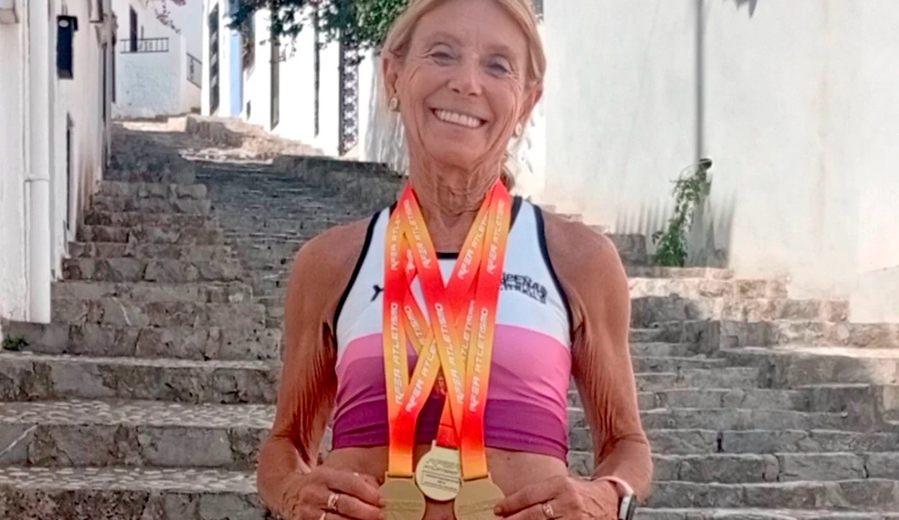 Pepi Sánchez (76 años), tricampeona de España de atletismo máster: "Empecé a hacer deporte con 58"