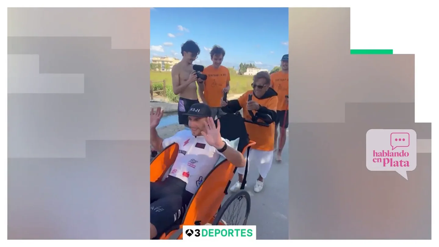 La superabuela Laila Maciá termina un medio Ironman a los 102 años junto a su nieto La superabuela Laila Maciá termina un medio Ironman a los 102 años junto a su nieto