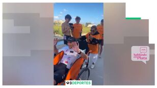 La superabuela Laila Maci&aacute; termina un medio Ironman a los 102 a&ntilde;os junto a su nieto