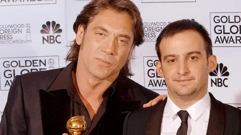 Alejandro Amenábar y Javier Bardem en los Globos de Oro Alejandro Amenábar y Javier Bardem en los Globos de Oro