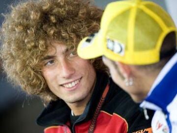 Valentino Rossi y Simoncelli