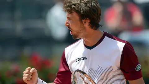 Ferrero celebra la victoria Ferrero celebra la victoria