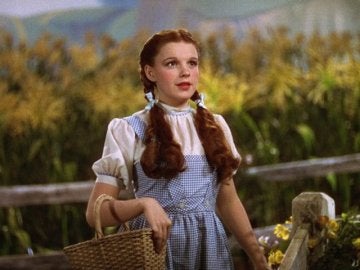 Judy Garland en 'El mago de Oz'