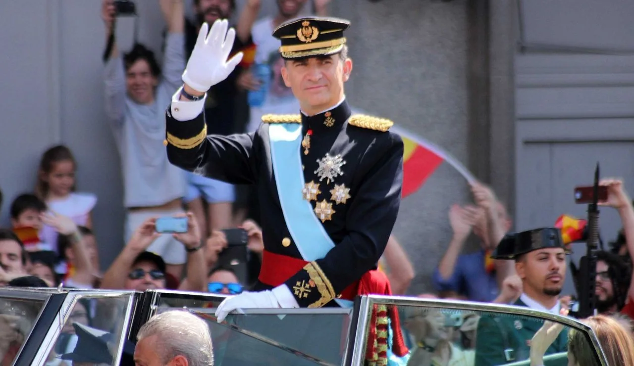 El Rey Felipe VI durante su coronación