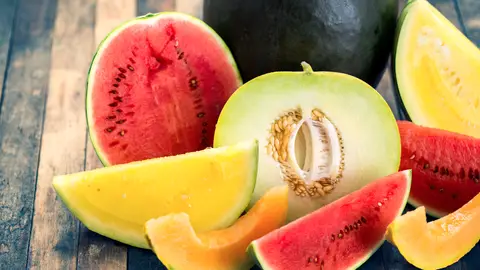 Sandía y melón. Sandía y melón.