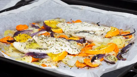 Lubina al papillote Lubina al papillote
