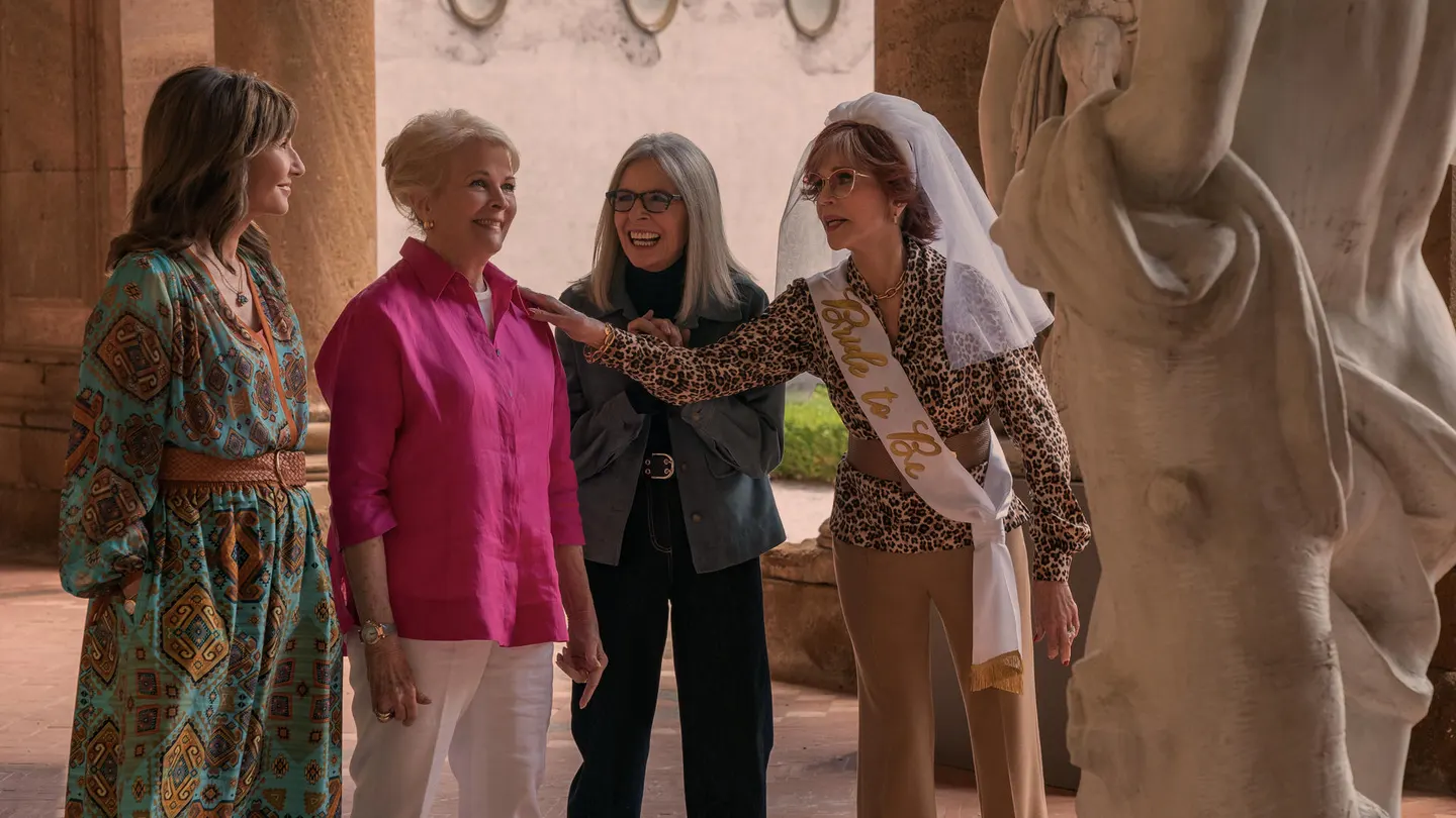 Diane Keaton, Jane Fonda, Mary Steenburgen y Candice Bergen Diane Keaton, Jane Fonda, Mary Steenburgen y Candice Bergen