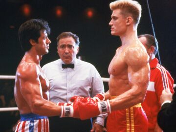 Sylvester Stallone y Dolph Lundgren en una imagen de 'Rocky'
