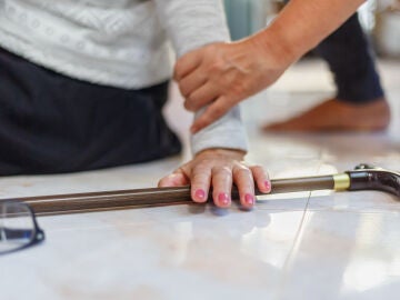 Mujer con rotura de cadera