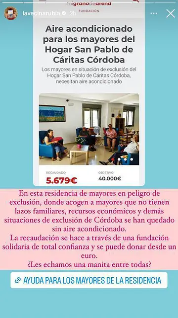 La vecina rubia pide ayuda para una residencia de ancianos La vecina rubia pide ayuda para una residencia de ancianos