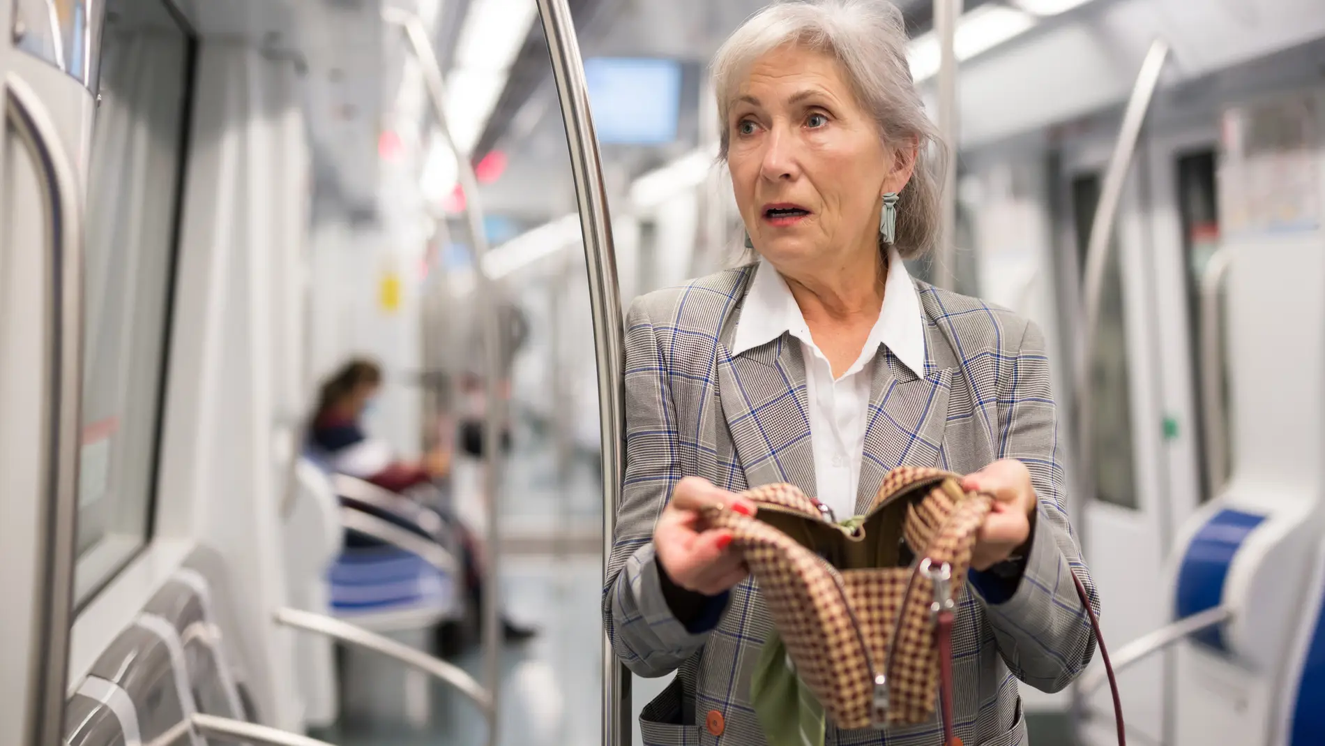 Mujer robada en el metro
