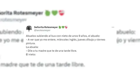 La conversación viral entre unos abuelos y su nieto La conversación viral entre unos abuelos y su nieto