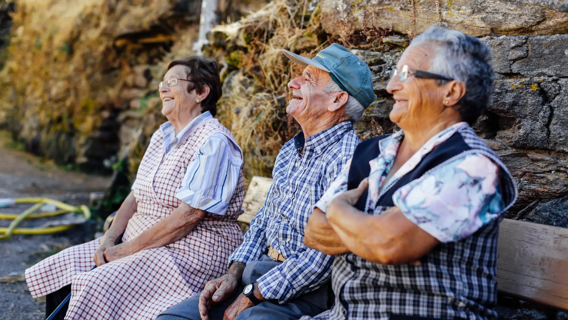 Personas mayores en un entorno rural