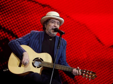 Joaqu&iacute;n Sabina durante su concierto en Madrid
