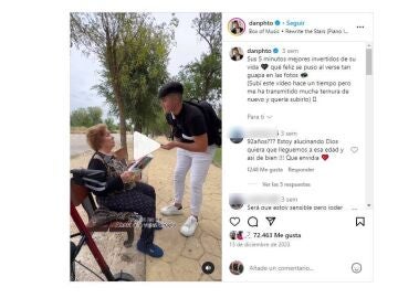 La tierna reacci&oacute;n de una mujer de 92 a&ntilde;os cuando le hacen unas fotos profesionales en medio de la calle : "Quien me iba a decir que iba a tener estas fotos tan bonitas a mis 92 a&ntilde;os"