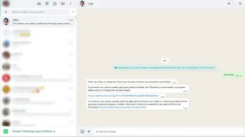 Chat con Celia Chat con Celia