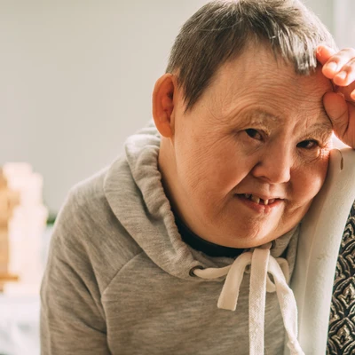 Persona mayor con Síndrome de Down