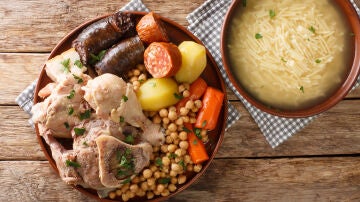 Plato de cocido madrile&ntilde;o