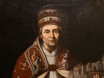 San Pedro Celestino (o San Celestino V), pintura de Giulio Cesare Bedeschini